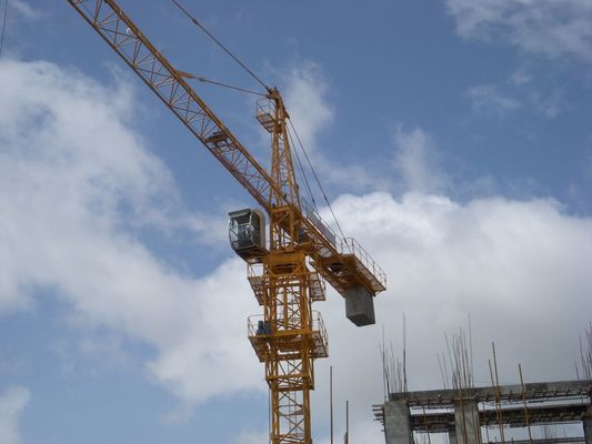 Building Site 16t 70 Meters Construction Tower Crane Rust Resistant