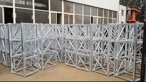 Passenager Hoist Parts 4.0mm Thickness Mast Tower With Rack For WICKHAM Building Hoist