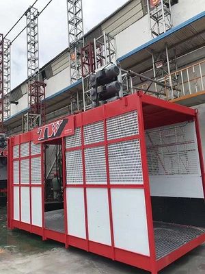 8000kg Building Site Hoist , 37kw Construction Skip Elevator CE Approved