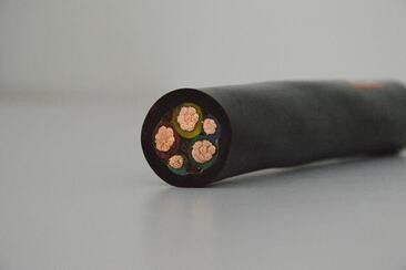 High Tensile Strength Rubber 32.6mm Multi Core Electrical Cable Drum Type Flexible