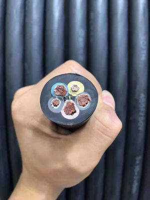 Anti Bending Flexible Rubber 5 Core Power Cable CCC Approved