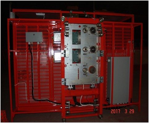 Painted 5000kg Building Site Hoist For Construction Materials Transportation