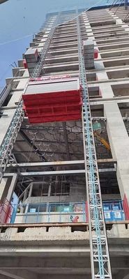 Building Site 4000KG Rack And Pinion Construction Hoist CE Approved