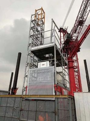 Construction 500m 96m/Min Passenger And Material Hoist Lift Bevel Heicial Gearbox  heavy duty height lifter