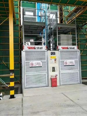 Construction 500m 96m/Min Passenger And Material Hoist Lift Bevel Heicial Gearbox  heavy duty height lifter