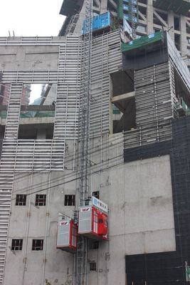 SC300/300 Construction Hoist Elevator , 3000kg/Cage Rack Pinion Hoist