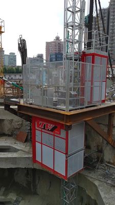 Q345B Steel 1000kg Material Rack And Pinion Hoist Lift For Tunnel