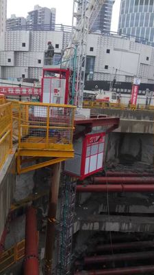 Q345B Steel 1000kg Material Rack And Pinion Hoist Lift For Tunnel