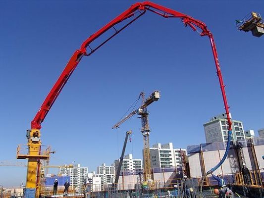 Hydraulic 5.5kw Concrete Placing Boom 360 Degree Rotation With 3m Hose
