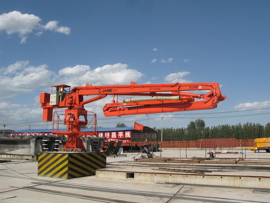 Horizontal Concrete Boom Pump , 11kw Hydraulic Placing Boom
