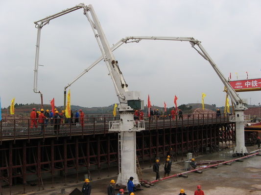 22mpa Mobile Concrete Placing Boom , 21m Placing Boom Concrete Pump