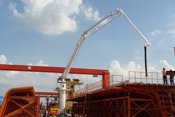 22mpa Mobile Concrete Placing Boom , 21m Placing Boom Concrete Pump