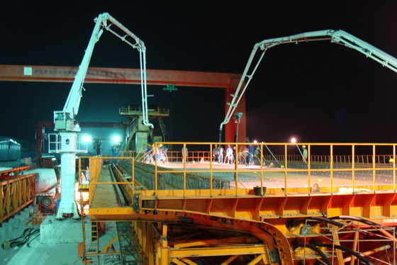 Horizontal Concrete Boom Pump , 11kw Hydraulic Placing Boom