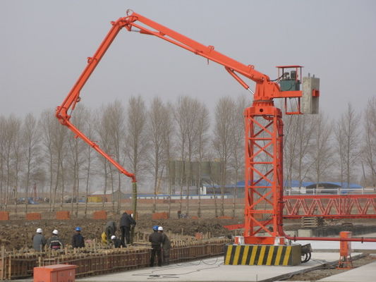 Horizontal Concrete Boom Pump , 11kw Hydraulic Placing Boom