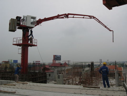 Stationary Placing Boom Pressure Concrete Pump Floor Mounted