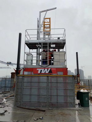 SC200/200G shaft lift building hoist with hot galvanized Material Building Construction Lift Assembled Inside