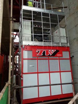 Construction 500m 96m/Min Passenger And Material Hoist Lift Bevel Heicial Gearbox  heavy duty height lifter