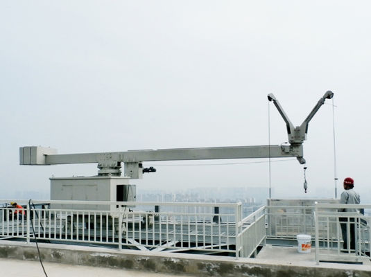 500m Height Building Maintenance Unit With 300kg Aluminium Gondola Permanently Installed On Building Top