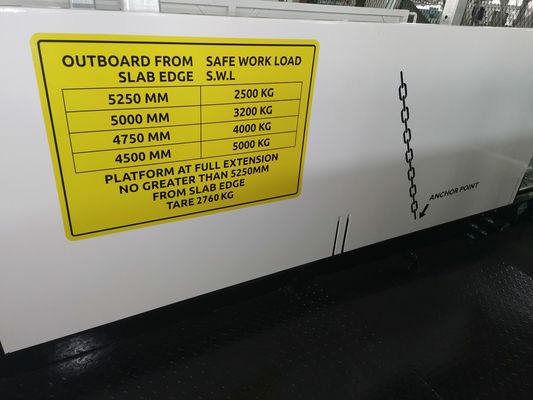 4200 mm Szerokość Placówki ładowania budowlane Wyciągające się pokłady nadpokładowe MLP4200